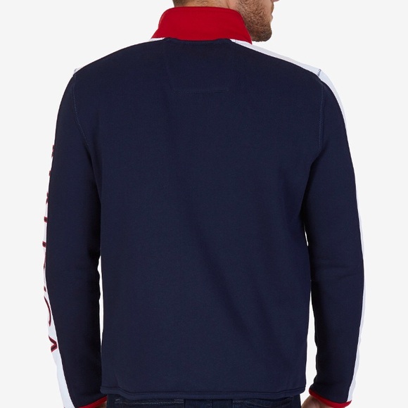 ⛵️Nautica Full Zip Graphic Fleece, Lg,NWT⛵️ - Picture 2 of 6